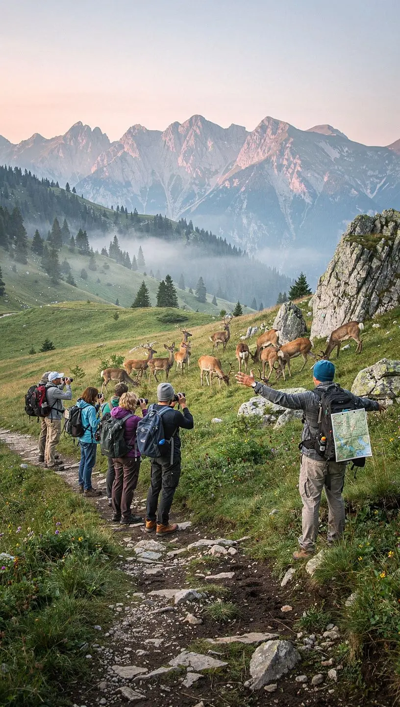 Majestic view of the High Tatras mountains under a clear blue sky.